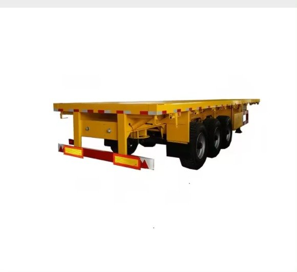 2-Axle 40 ft Dock Container Platform Semi-Trailer, 40 Ton