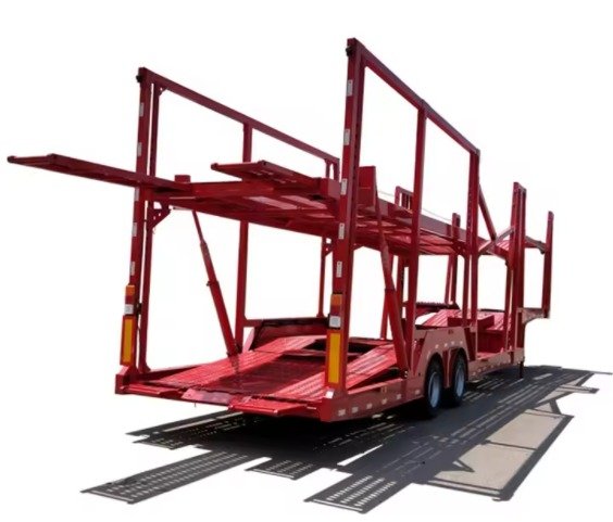Heavy-Duty Stainless Steel Car Carrier for 10 Vehicles
